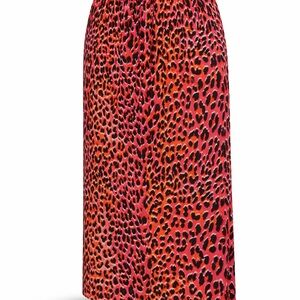 ZADIG & VOLTAIRE
Jamelia Animal Print Silk Skirt In Rose size 34 EU/XS US NWT